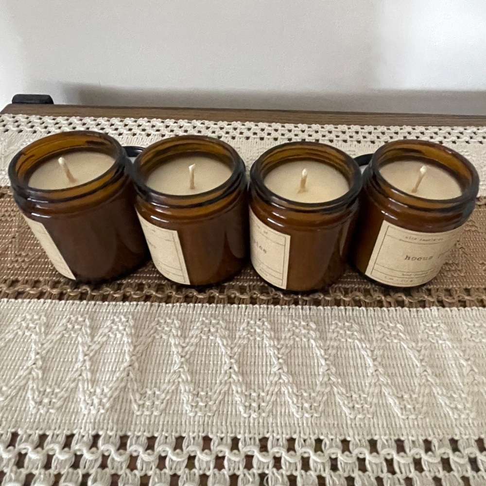Mltd Candle Company.Mini Candle Set Autumn Apple Cider Pumpkin Spice Hocus Pocus - Picture 2 of 9